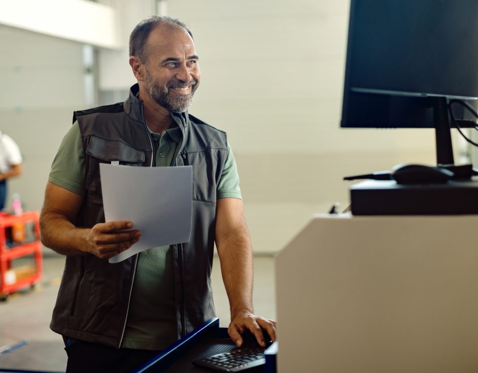 Technicien IT offrant un support de proximité en entreprise – Support Proximité SEA TPI